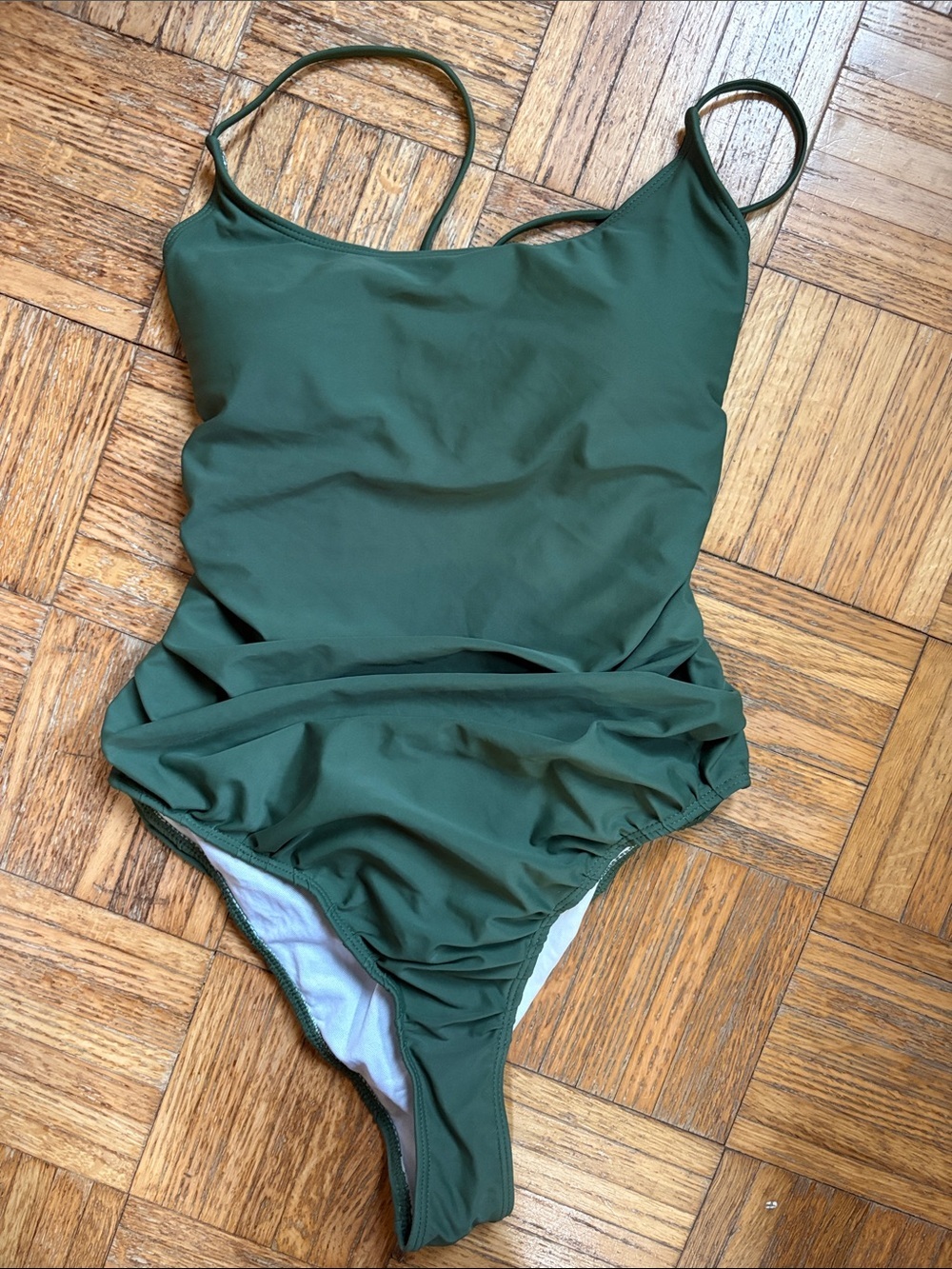 Cheeky Bottom Olive Green One-Piece Swimsuit